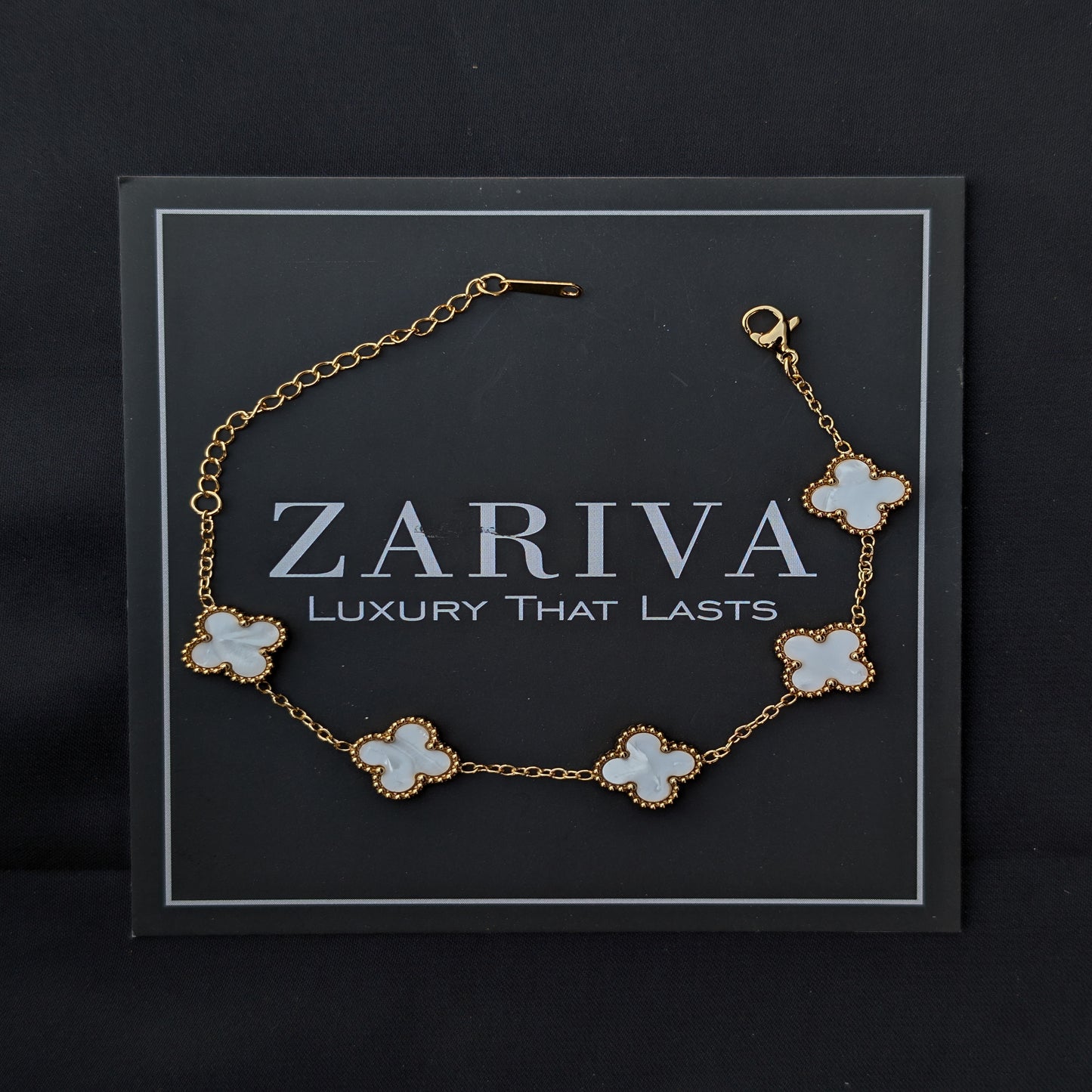 ✨Five White Clover Bracelet✨