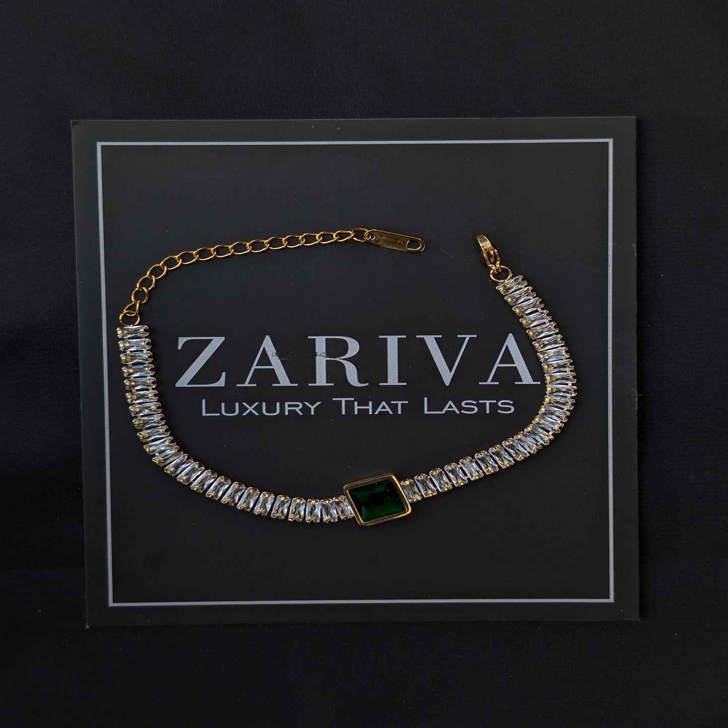 ✨Stones Chain Green Stone Bracelet✨