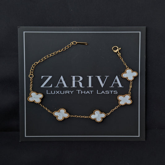 ✨Five White Clover Bracelet✨