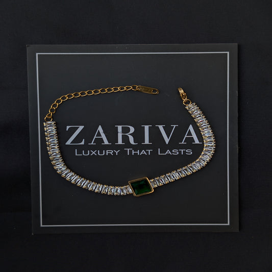 ✨Stones Chain Green Stone Bracelet✨