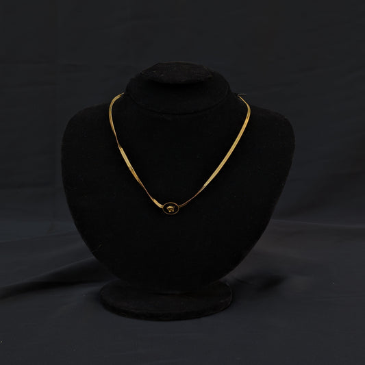 ✨Golden Snake Chain Loin Stainless Steel Necklace✨