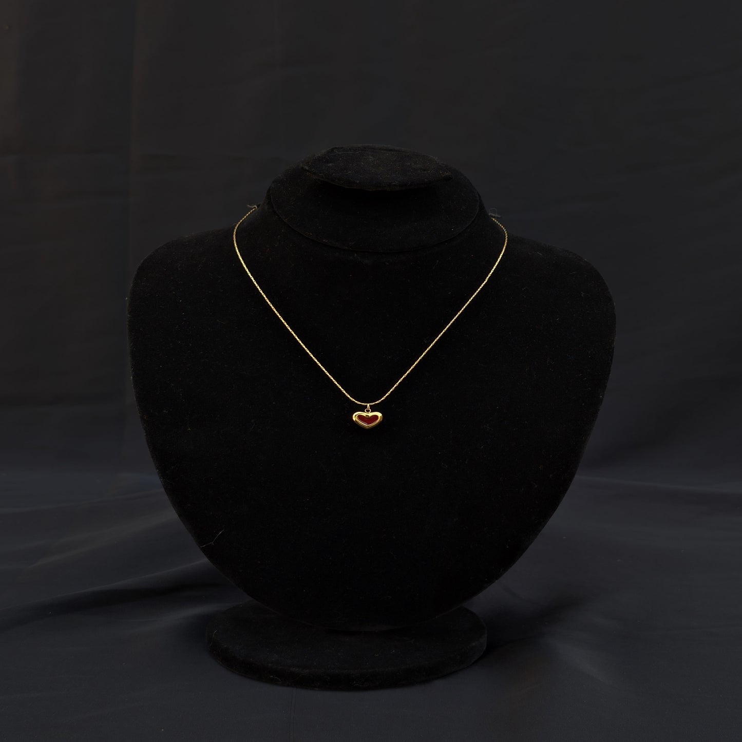 ✨Branded Golden Stainless Steel Red Heart Necklace✨