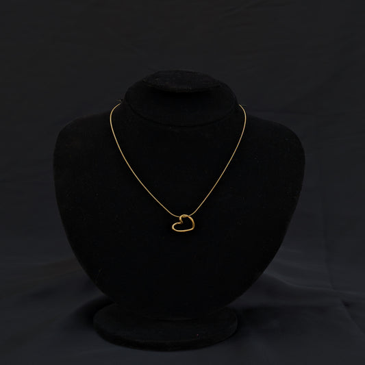 ✨Golden Heart Shape Ring Stainless Steel Necklace✨