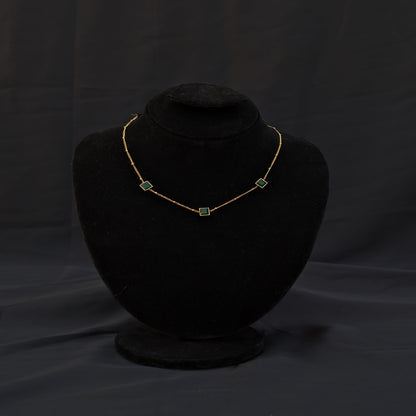 ✨Branded Green/Black/White Stone Stainless Steel Neckless✨