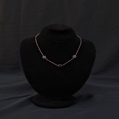 ✨Branded Green/Black/White Stone Stainless Steel Neckless✨